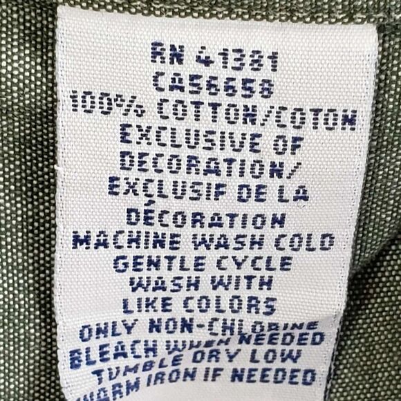 Polo Ralph Lauren Oxford Shirt Mens XL Solid Green LS Button Down Twill - Picture 7 of 10